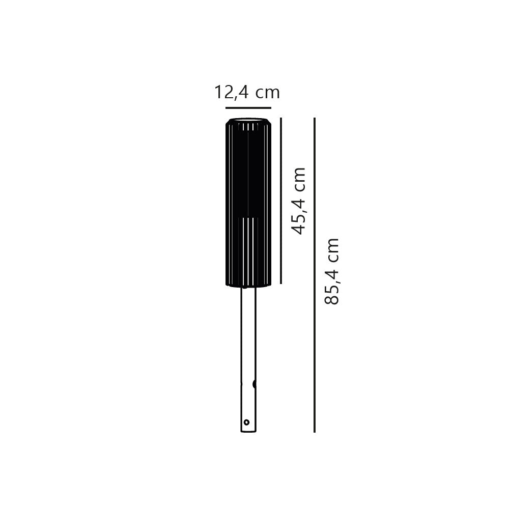 Aludra 45 Bollard Seaside Black - 2118028203