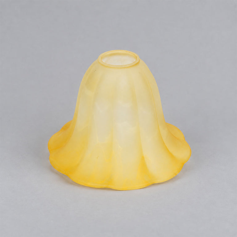 Amber Bell Shaped Glass