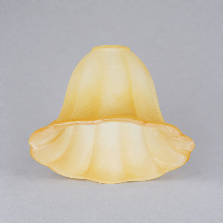 Amber Bell Shaped Glass