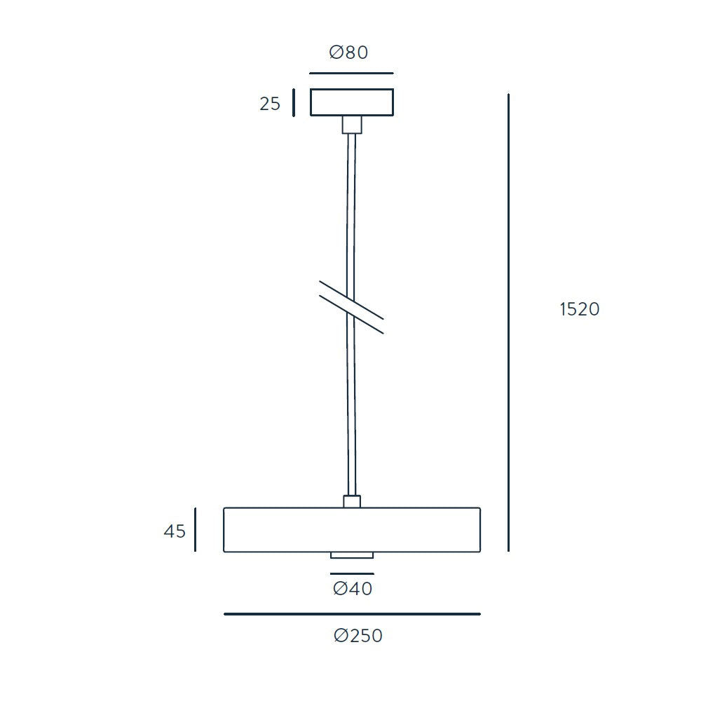 Ambor 3W LED Pendant Light Matt Brass - ARO.C1283/ORO
