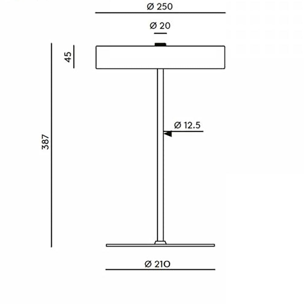Ambor 3W LED Table Light Matt Black - ARO.S1283/NEG