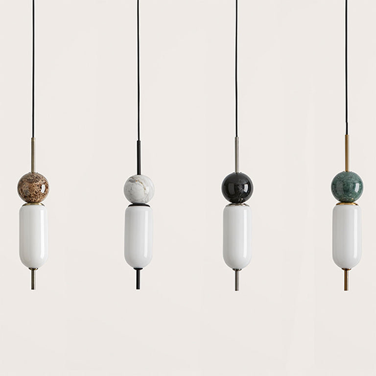 Anet 5W LED Pendant Light Matt Black / White - ARO.C1206/NEG