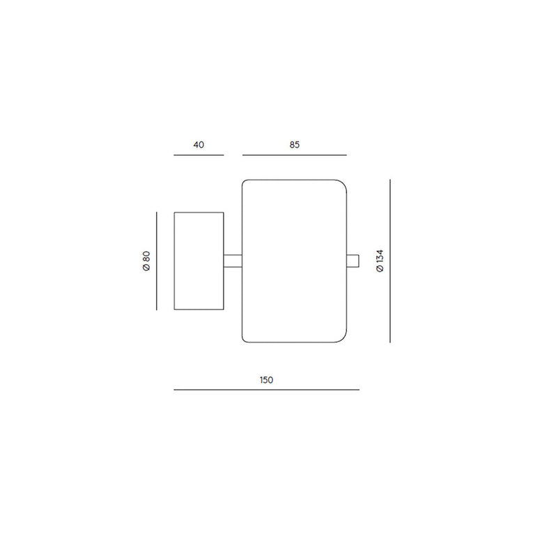 Aora 7W LED Wall Light Chrome Base - ARO.A1129/CHR