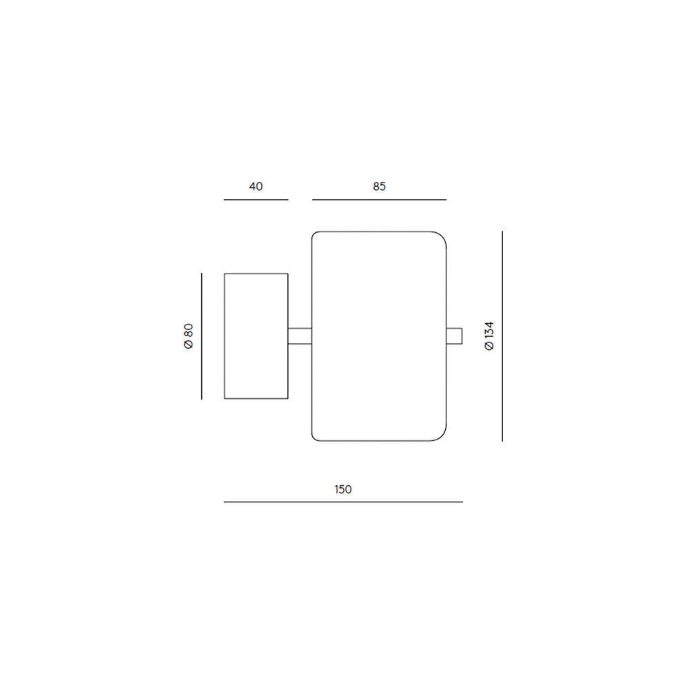 Aora 7W LED Wall Light Gold Base - ARO.A1129/ORO