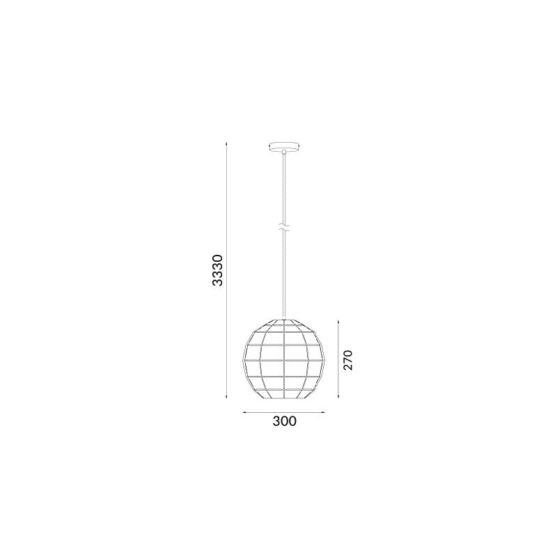 Wine Glass Shape Pendant Matt White - Armis1