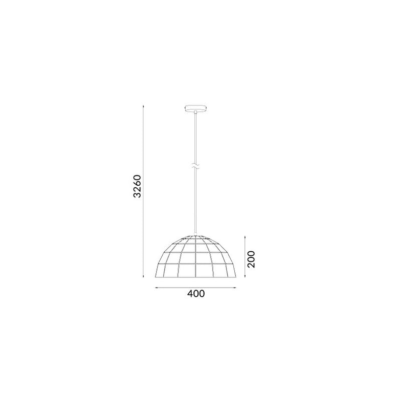 Dome Shape Pendant Coffee - Armis9