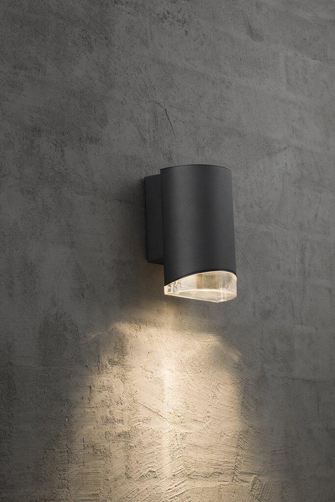 Arn 1 Light 240V GU10 Wall Pillar Light Black - 45471003