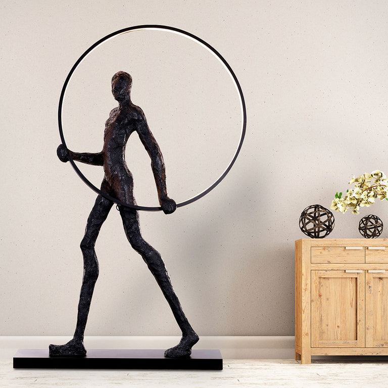 Clip LED Floor Lamp Matt Black