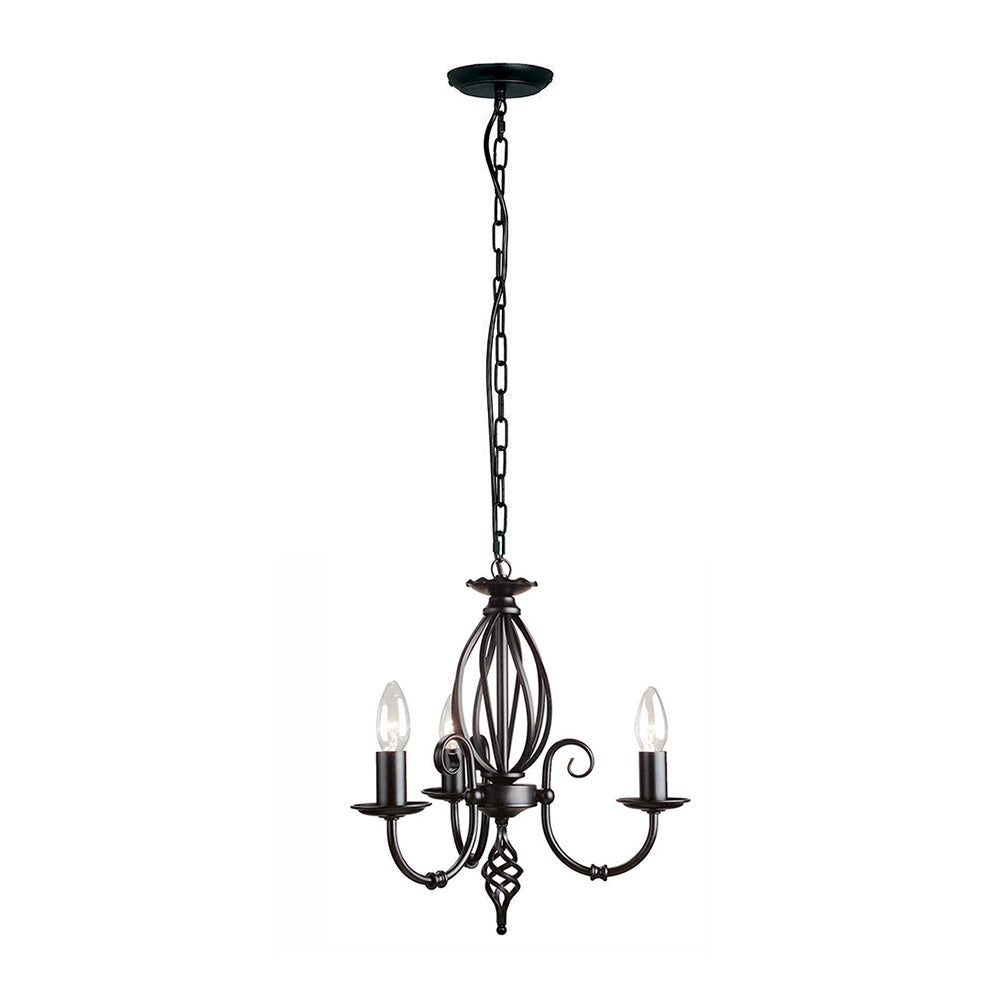 Artisan 3 Light Chandelier Black - ART3-BLACK