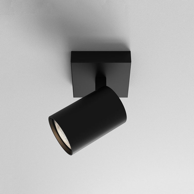 Ascoli Single GU10 Spotlight Matt Black - 1286078