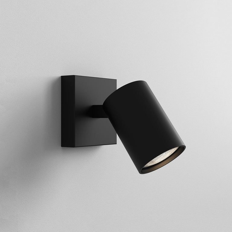 Ascoli Single GU10 Spotlight Matt Black - 1286078