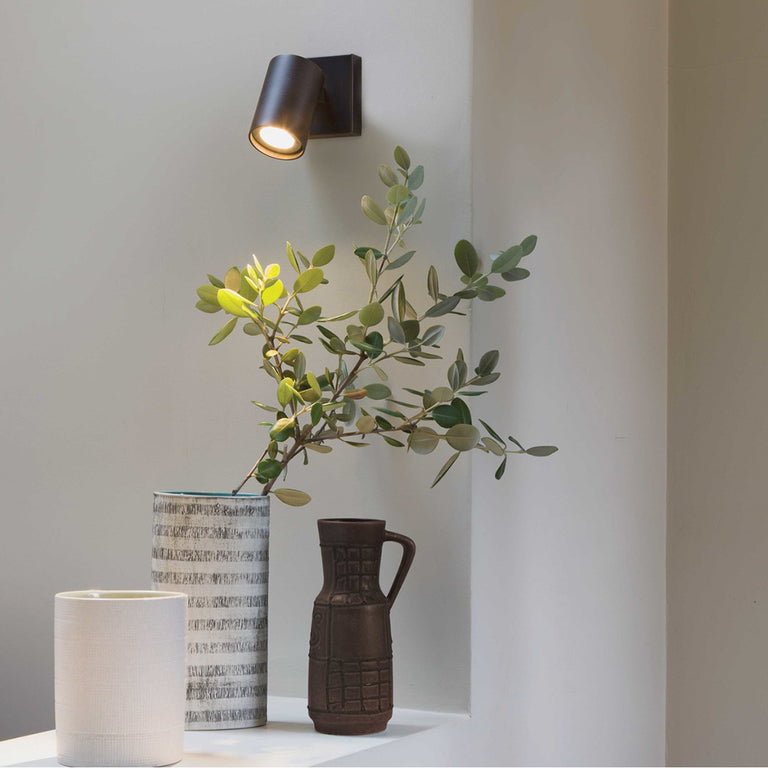 Ascoli Single GU10 Spotlight Matt Black - 1286078