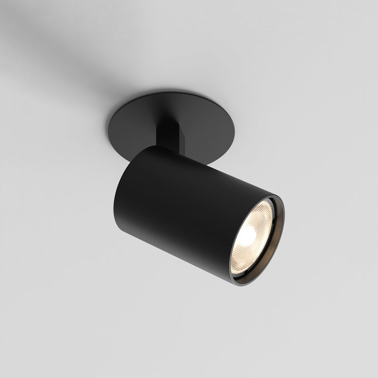 Ascoli Recessed GU10 Spotlight Matt Black - 1286080