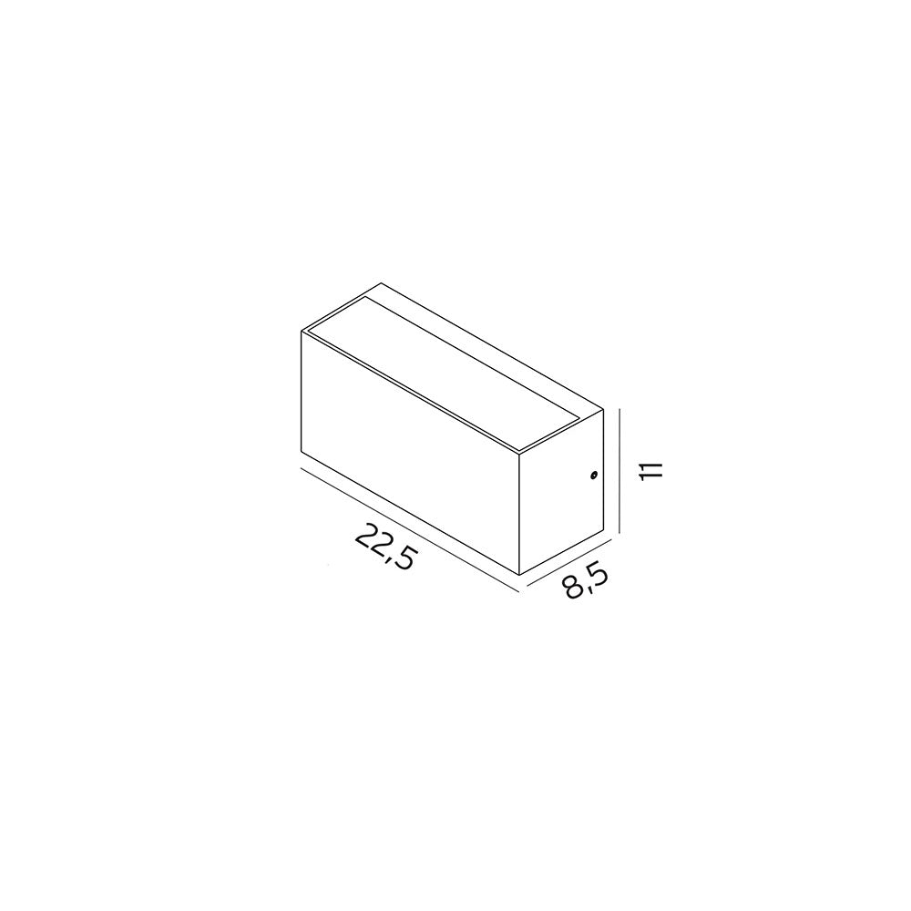 Asker Down Wall Light Graphite - NLYS.1514GR