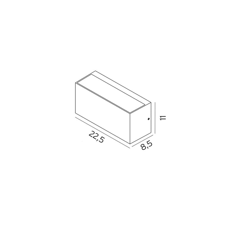 Asker Down Wall Light Graphite - NLYS.1514GR