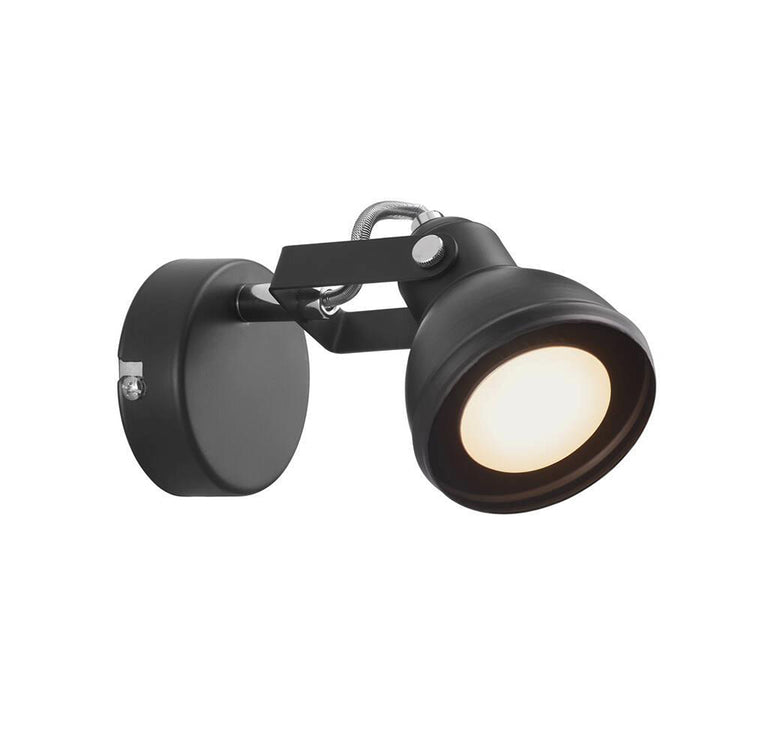 Aslak 240V GU10 Wall Light Black - 45721003