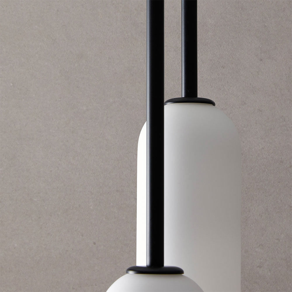 Atil LED Pendant Light Matt Black / Opal - ARO.C1281/NEG