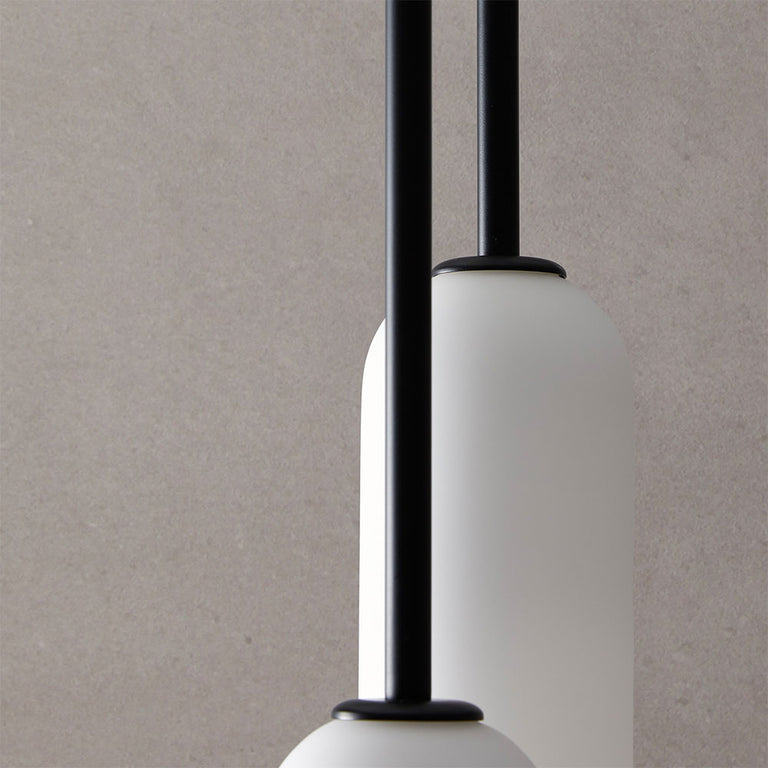 Atil LED Pendant Light Matt Black / Opal - ARO.C1281/NEG