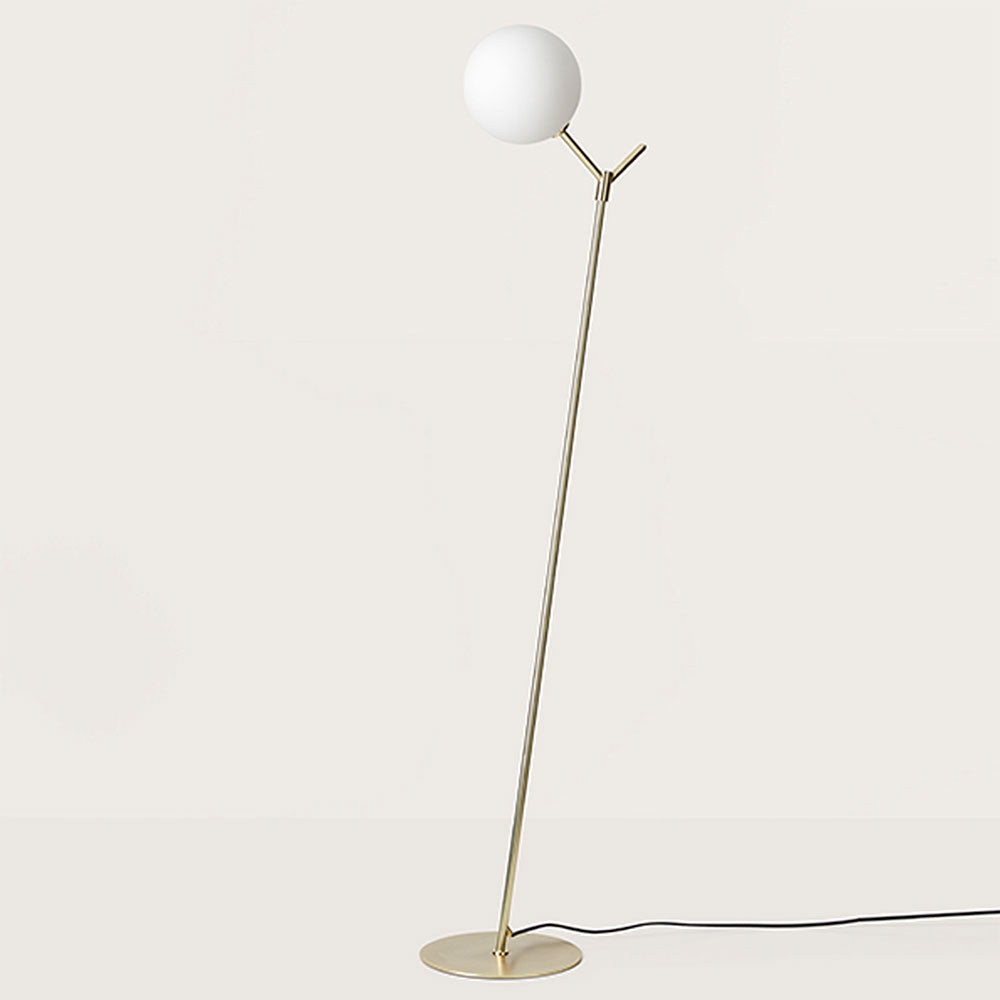 Atom 5W LED Floor Lamp Matt Brass / Opal - ARO.P1214/ORO/OPAL