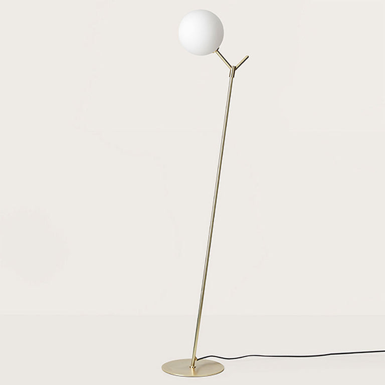 Atom 5W LED Floor Lamp Matt Brass / Opal - ARO.P1214/ORO/OPAL
