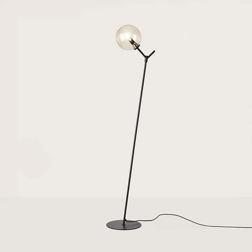 Atom 5W LED Floor Lamp Matt Black / Clear - ARO.P1214/NEG/CLR