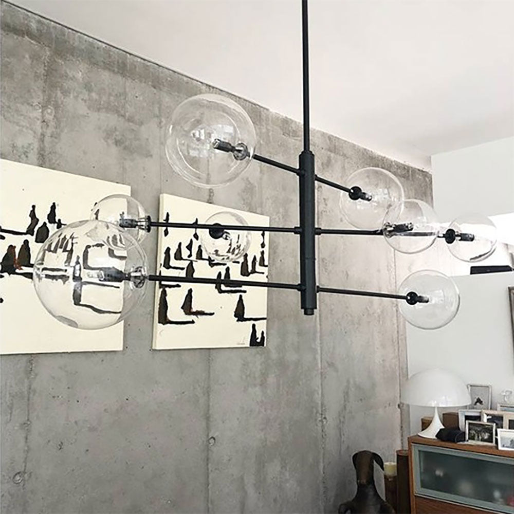 Atom 5W LED Pendant Lamp Matt Black / Clear - ARO.C1214/8/NEG/CLR