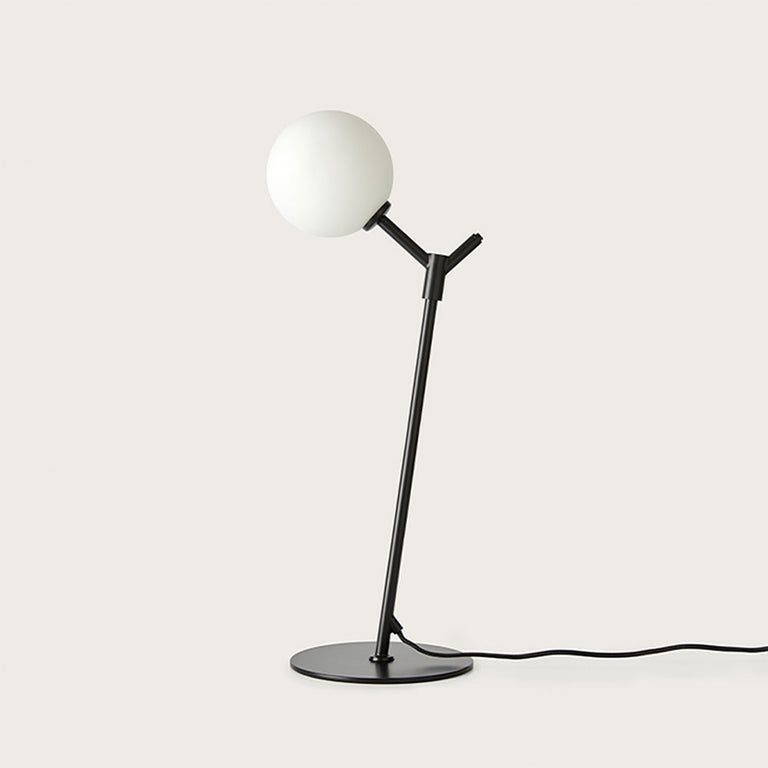 Atom 5W LED Table Lamp Matt Black / Opal - ARO.S1214/NEG/OPAL