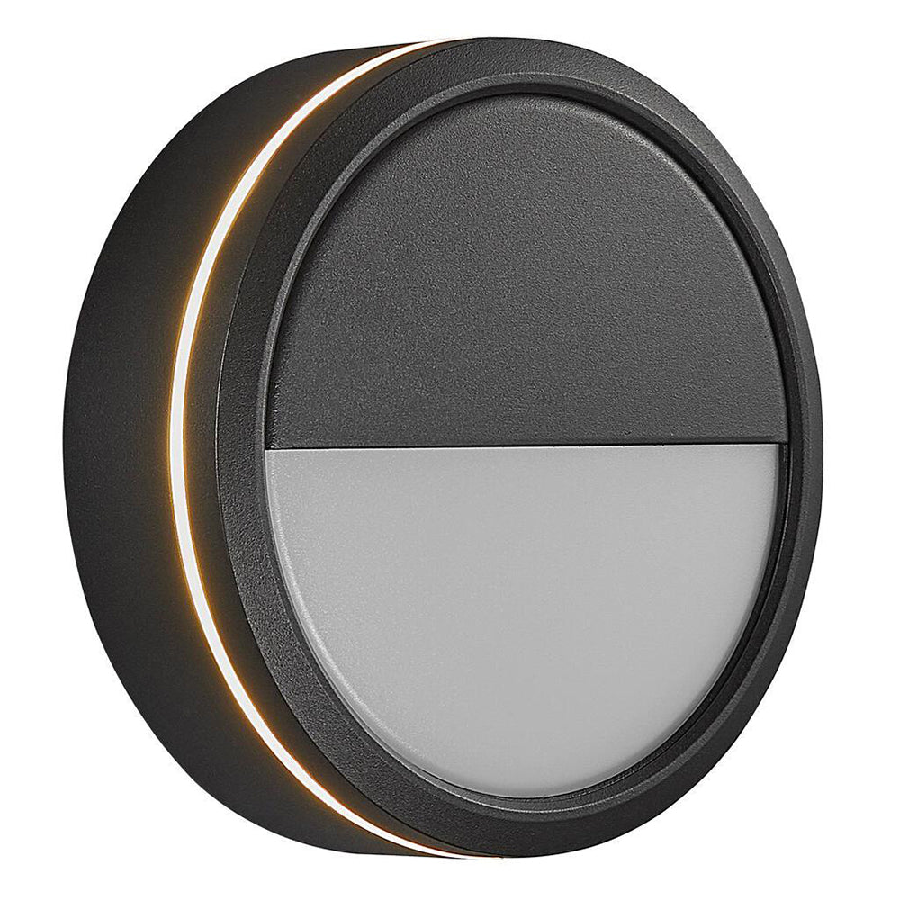 Ava 9.5W LED Wall / Ceiling Light Black / Warm White - 2019016003