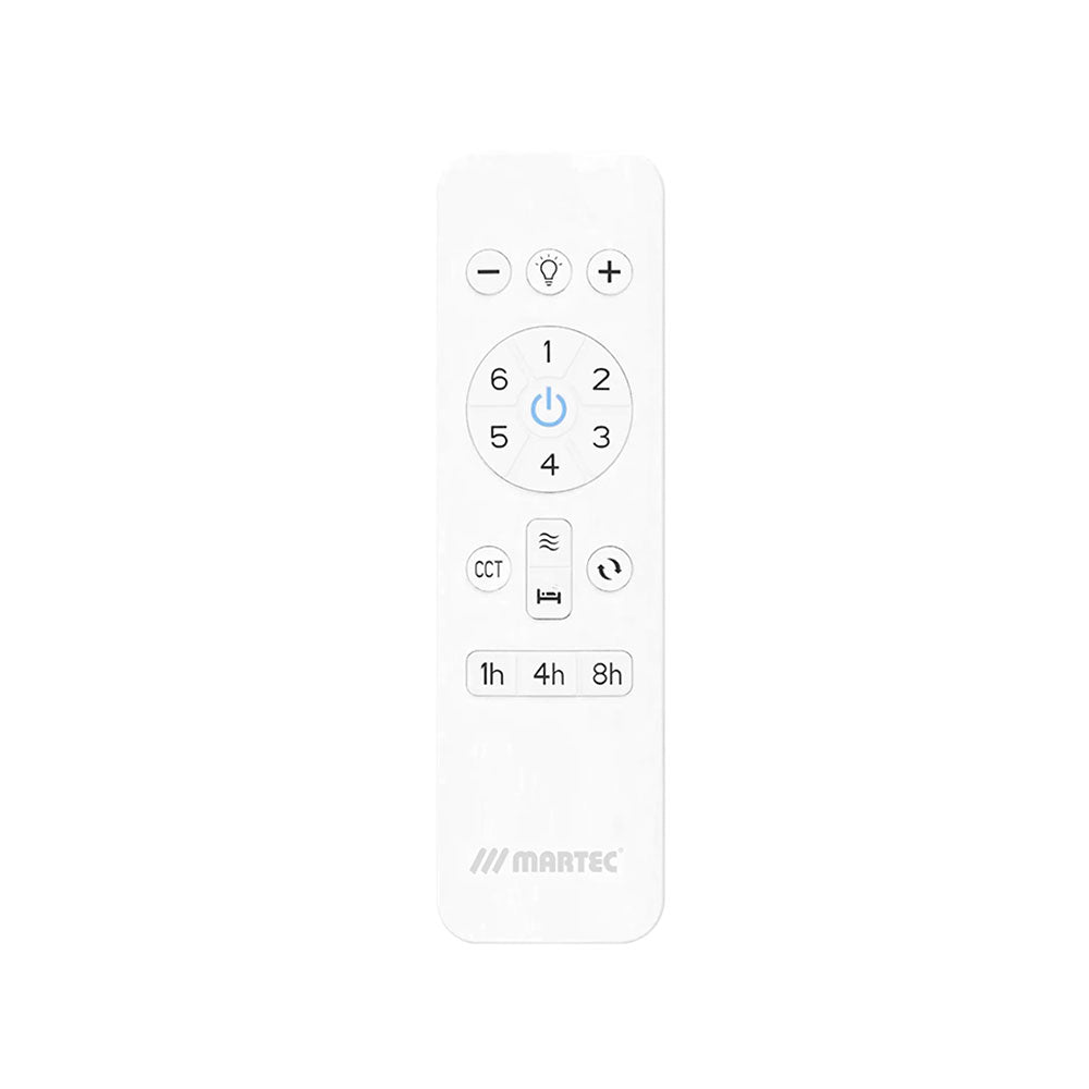 Avoca 48" DC Smart Ceiling Fan With WIFI Remote Control Matt White + LED Light - MADC1233WWR