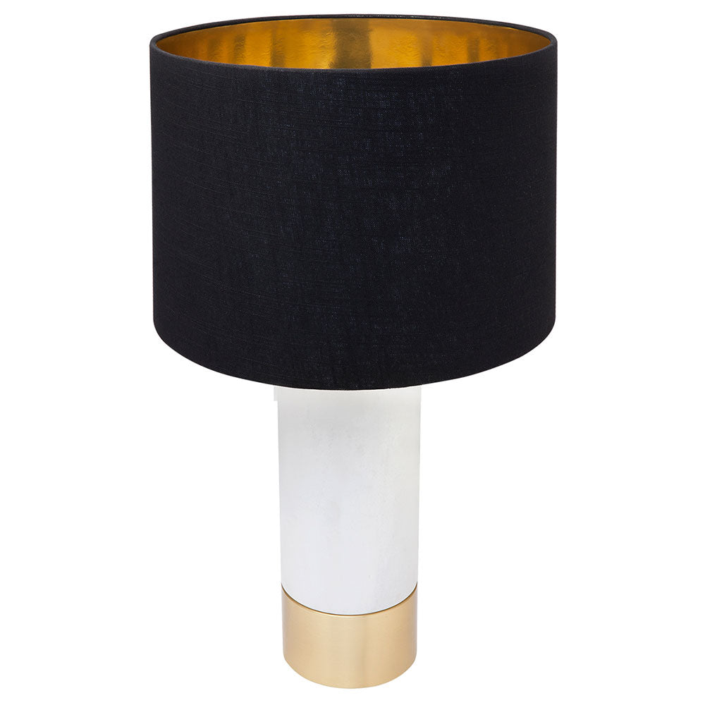 Paola 1 Light Table Lamp Marble / Gold / Black - B11554