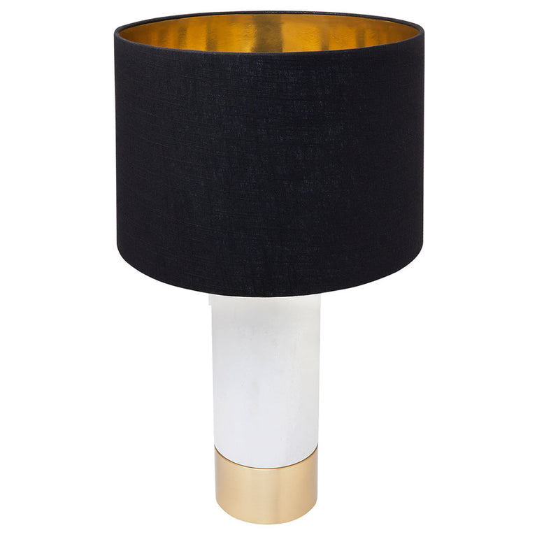 Paola 1 Light Table Lamp Marble / Gold / Black - B11554