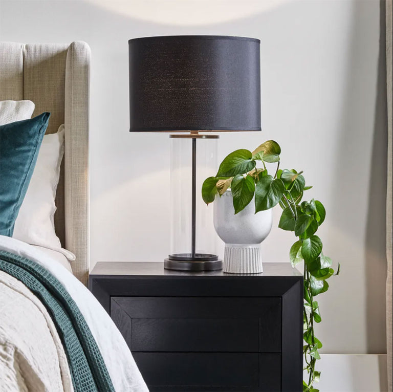 Left 1 Light Table Lamp Black - B12259