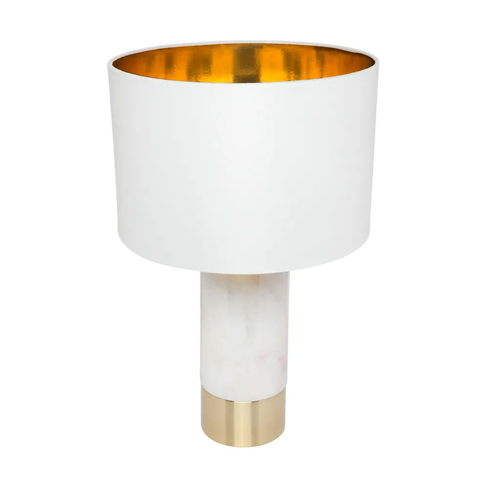 Paola 1 Light Table Lamp Marble / White / White - B12271