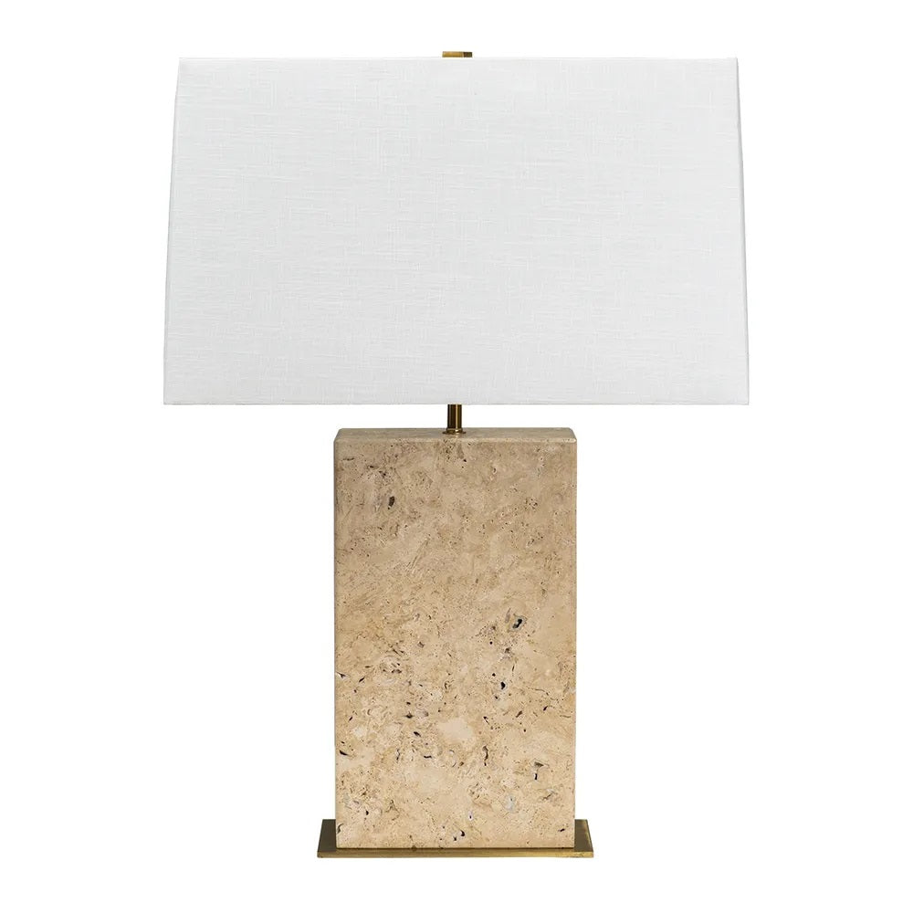 Dominique Travertine Table Lamp - B12377