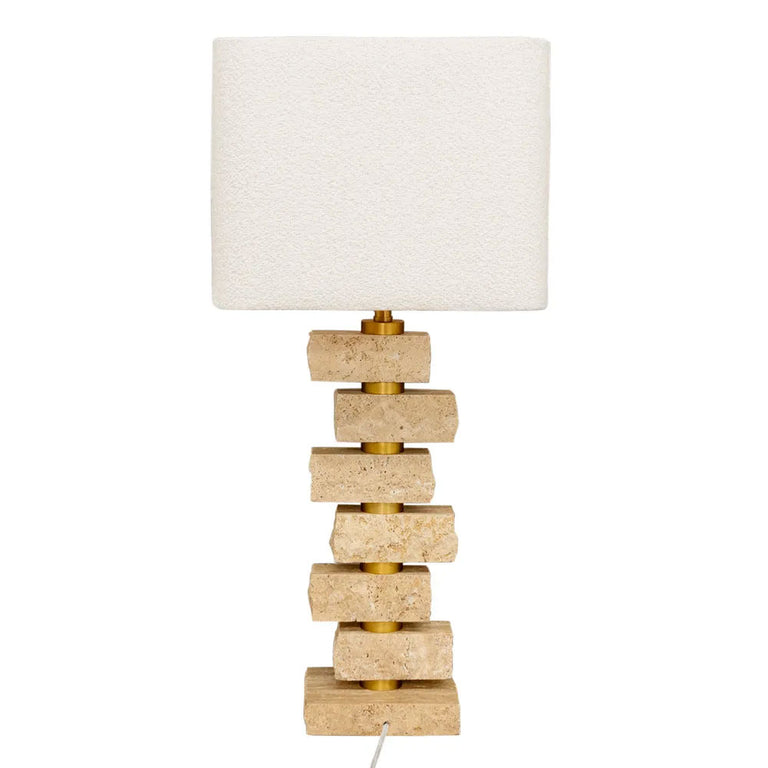 Hamburg Marble Table Lamp Natural - B12448