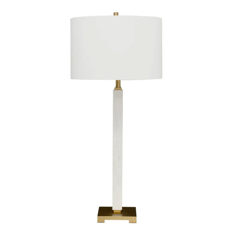 Essex Marble Table Lamp White - B12450