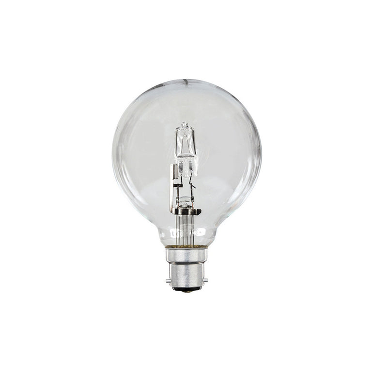 Halogen G80 28W Dimmable B22 Globe Clear / Warm White - SP28WG80BCC