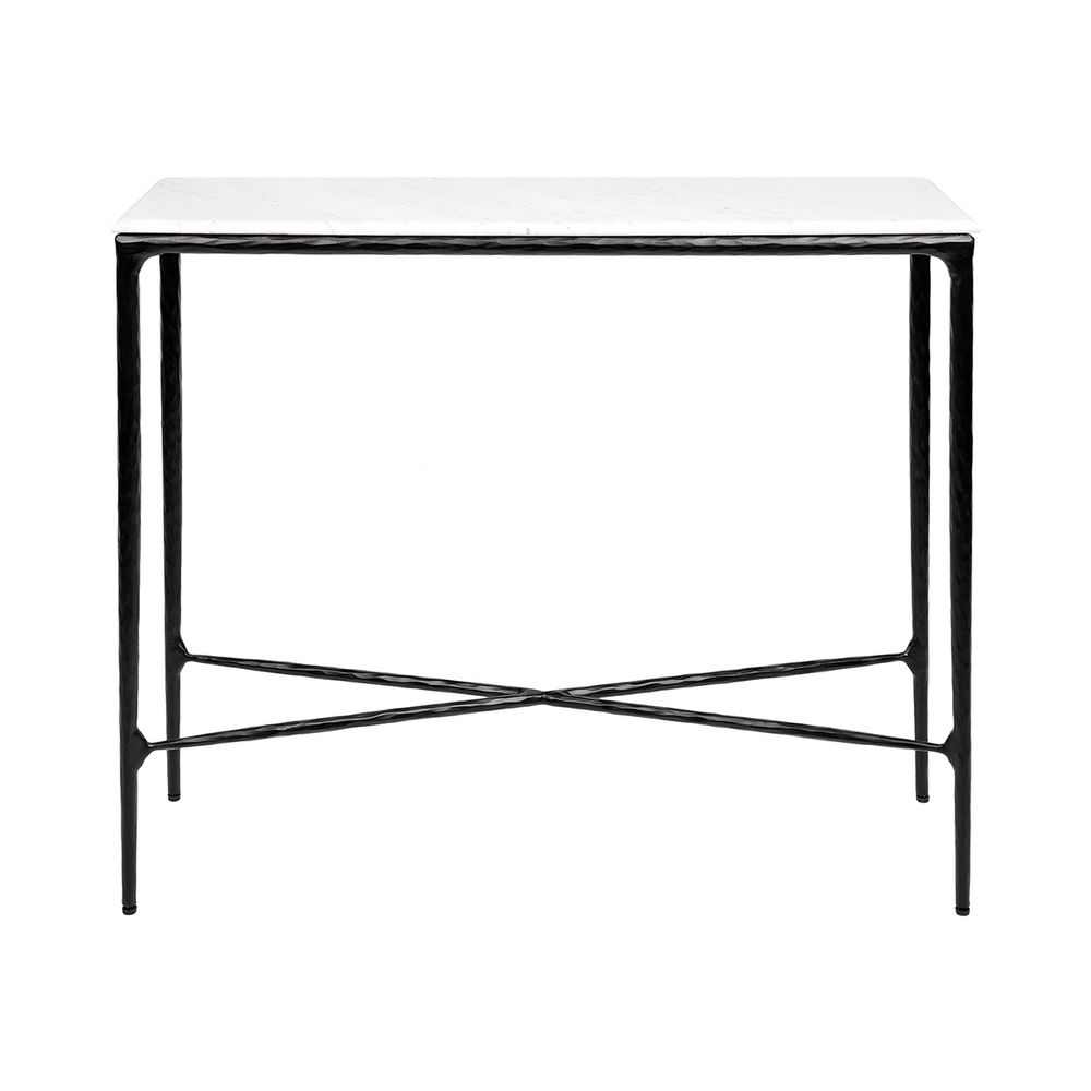 Heston Marble Console Table Small Black - B32282