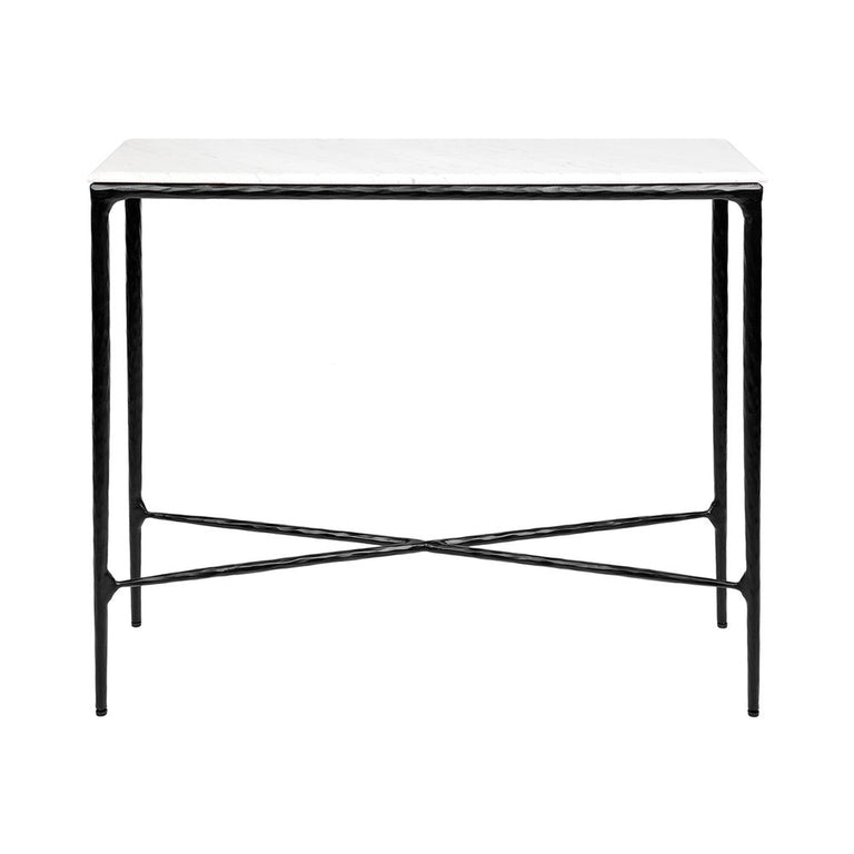 Heston Marble Console Table Small Black - B32282