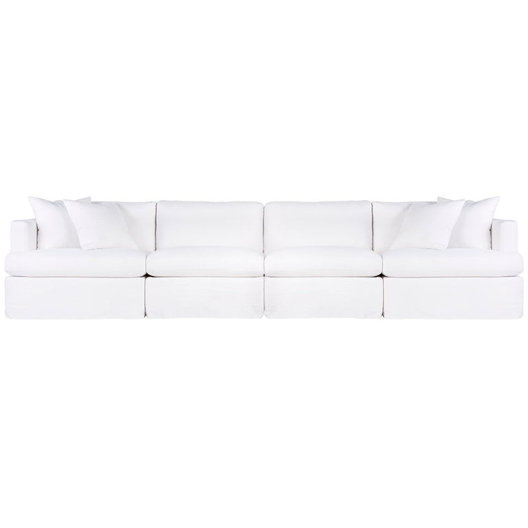 Birkshire Slip Cover Modular Sofa White Linen Option 4 - B32729