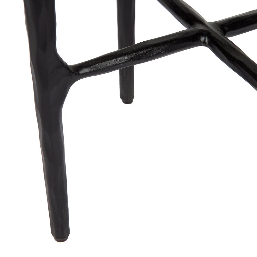 Heston Petite Marble Side Table Black - B32782