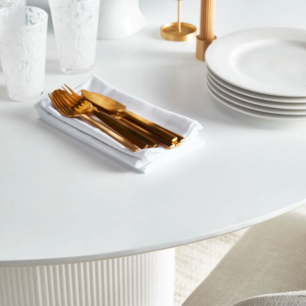 Arlo Round Dining Table 1.5m White - B32821