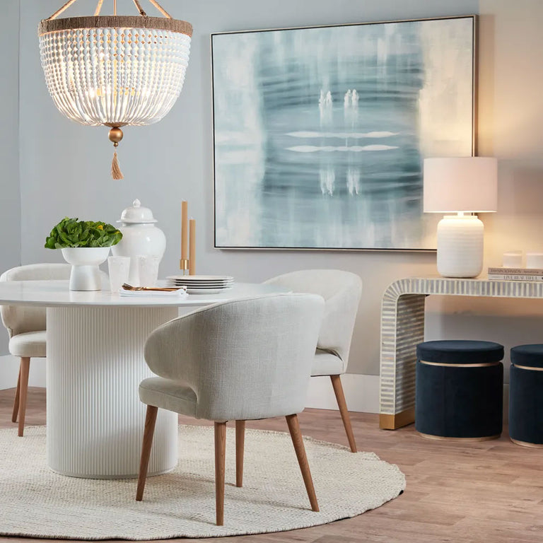 Arlo Round Dining Table 1.5m White - B32821