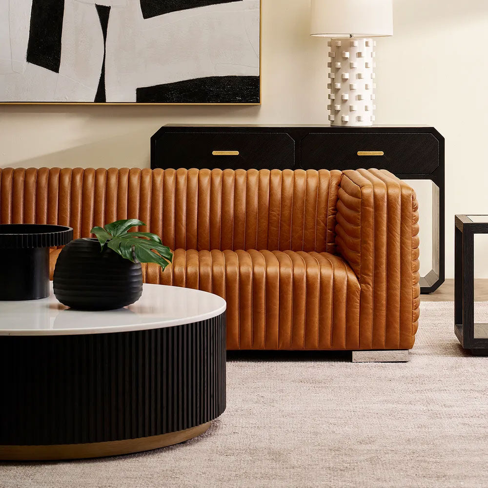 Mason Round Coffee Table Large Black - B33299