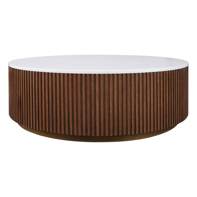 Mason Round Coffee Table Large Walnut - B33300