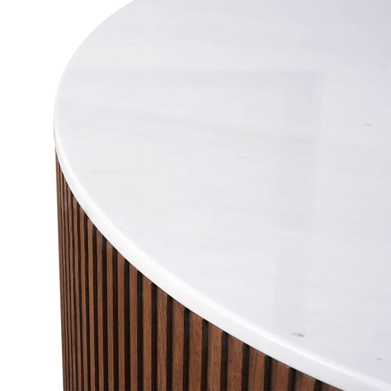 Mason Round Coffee Table Large Walnut - B33300