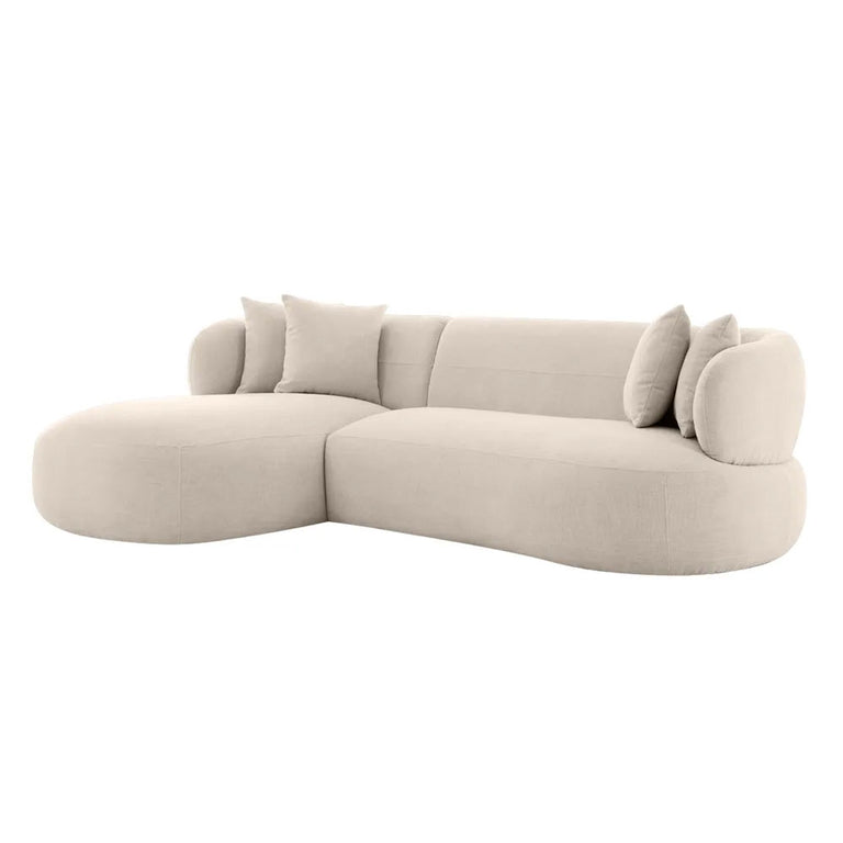 Greenwich Modular 3 Seater Sofa with Left Chaise Natural Chenille - B33506