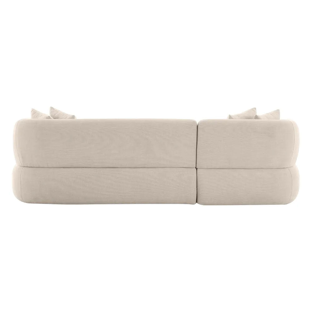Greenwich Modular 3 Seater Sofa with Left Chaise Natural Chenille - B33506