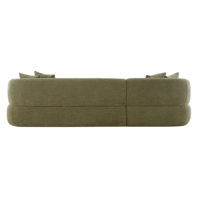 Greenwich Modular 3 Seater Sofa with Left Chaise Sage Chenille - B33507