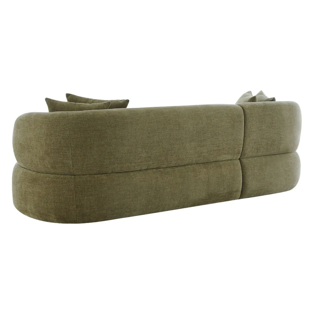Greenwich Modular 3 Seater Sofa with Left Chaise Sage Chenille - B33507